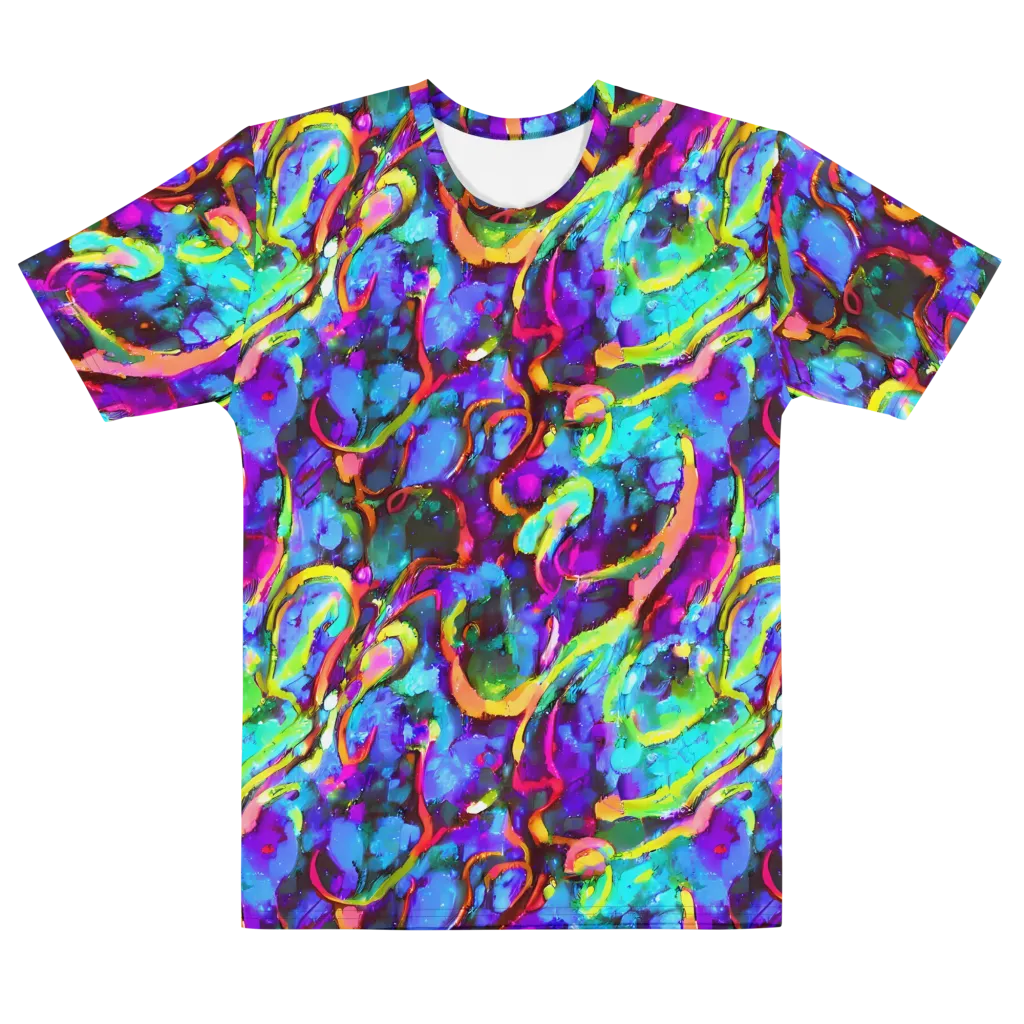Molten Chromatics on Men's Cotton Crew Neck T-Shirt — Front