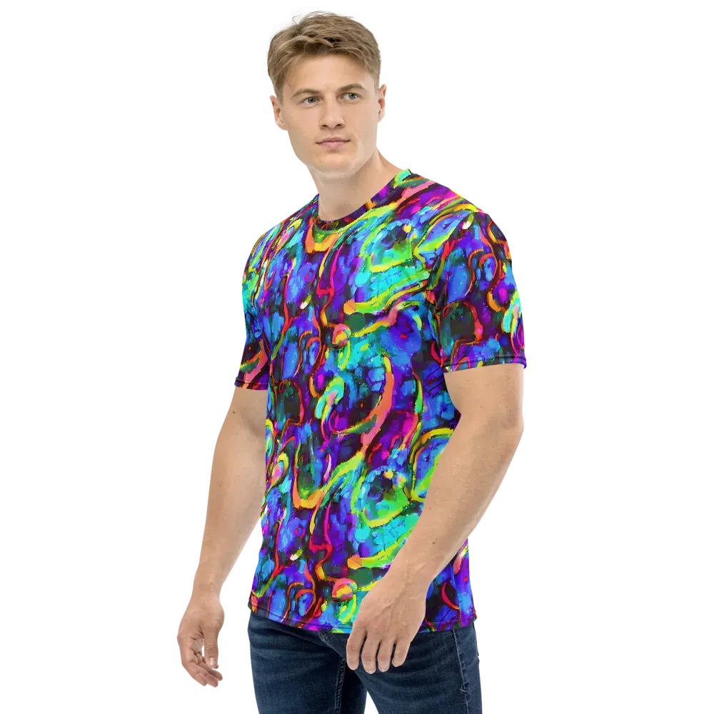 Molten Chromatics on Men's Crew Neck T-Shirt — Left