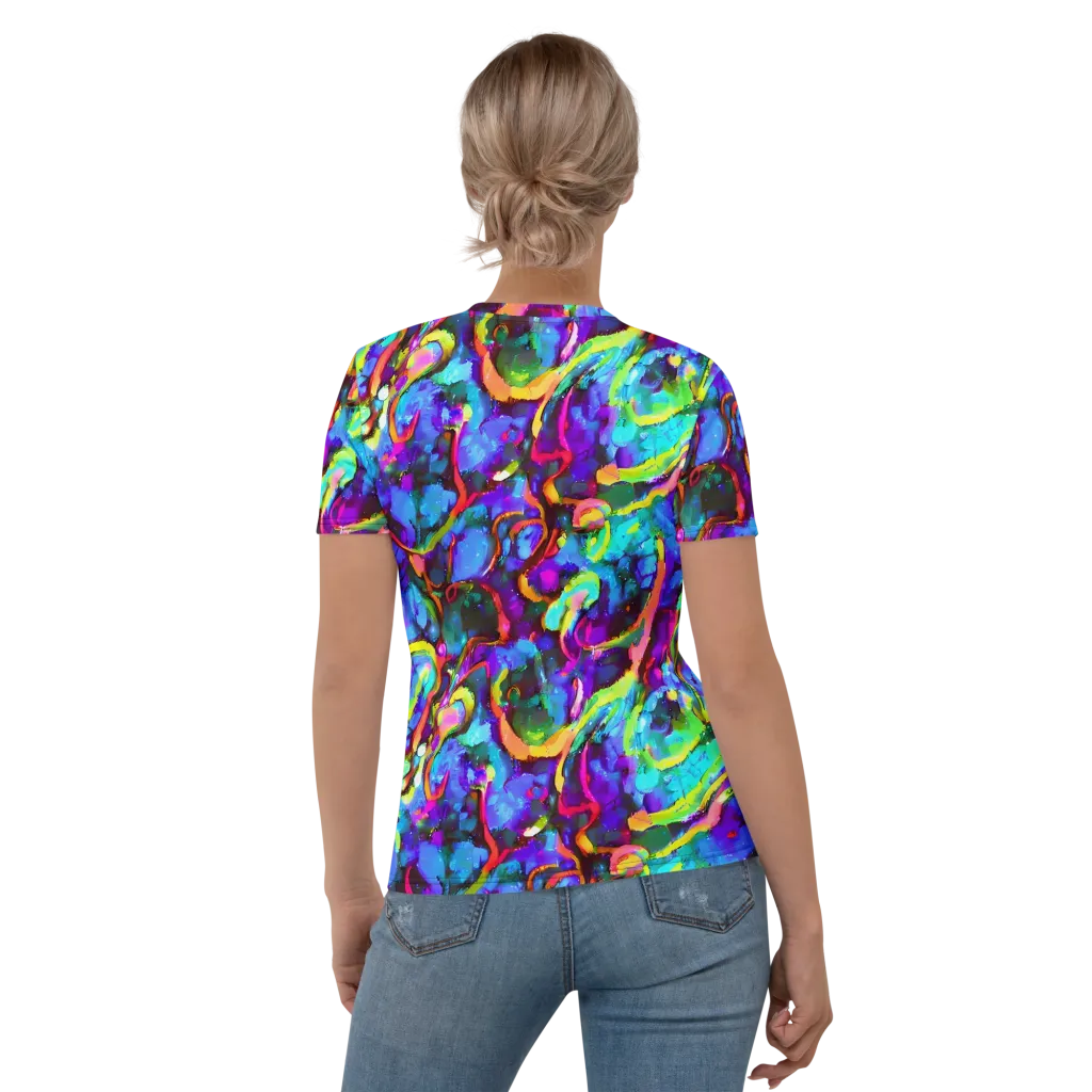Molten Chromatics on Women's Crew Neck T-Shirt — Back