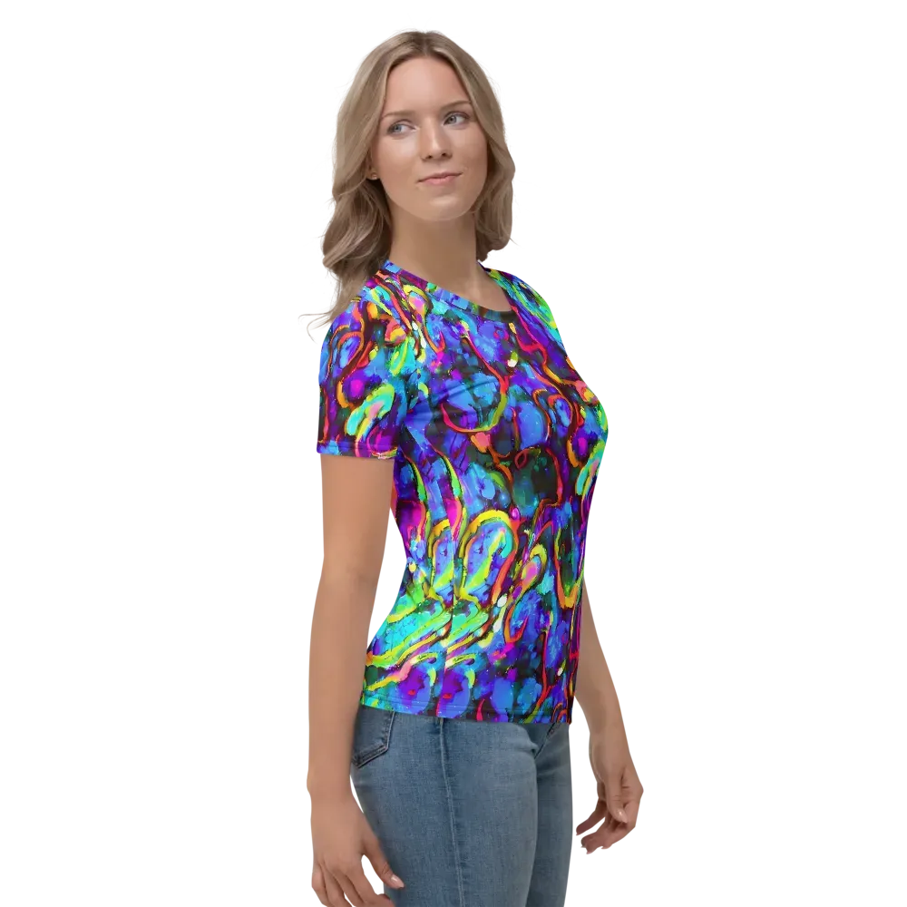 Molten Chromatics on Women's Crew Neck T-Shirt — Right
