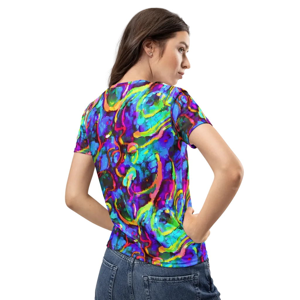 Molten Chromatics on Women's Crew Neck T-Shirt — Back
