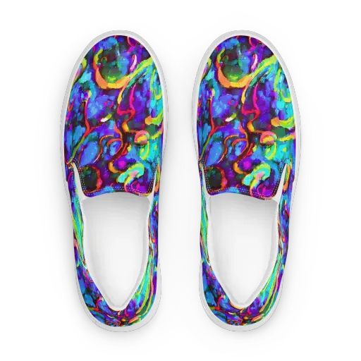 Molten Chromatics on a Women's Slip-On Canvas Shoes