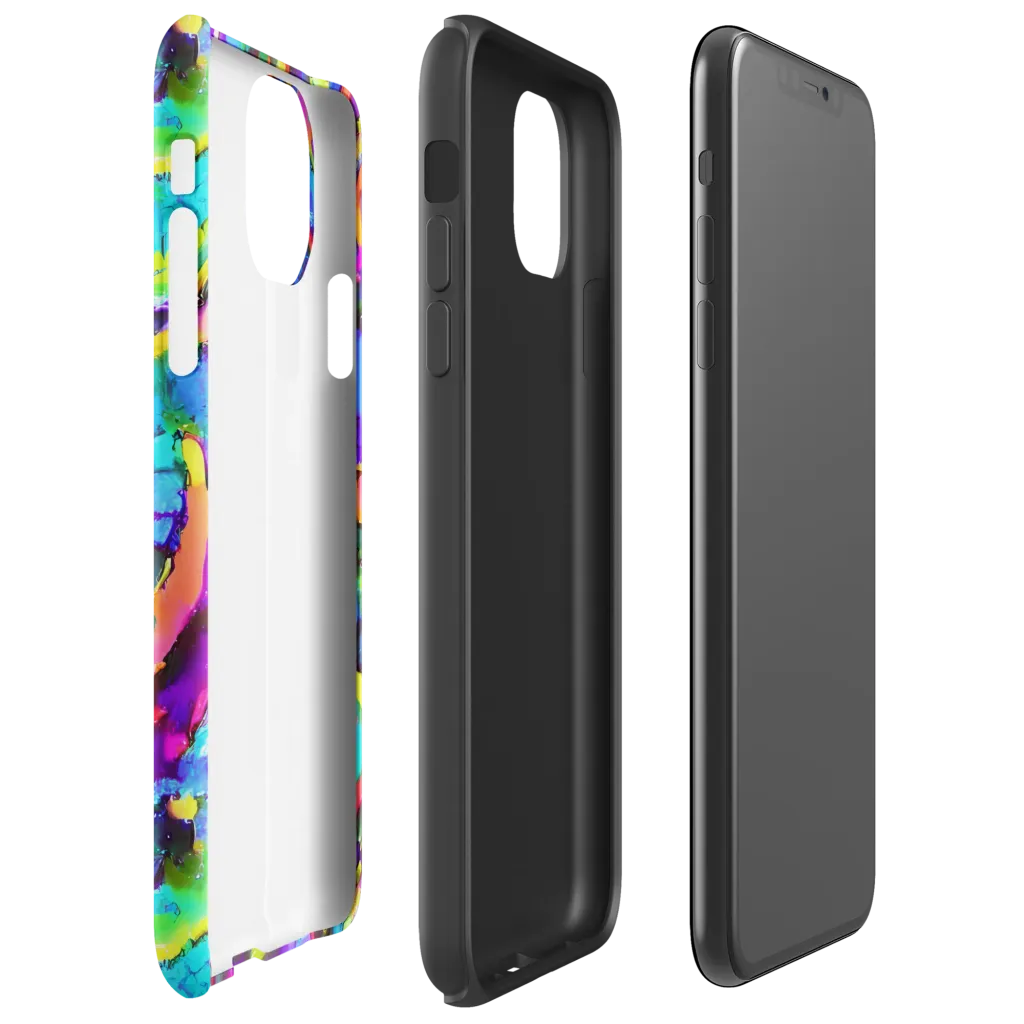 Molten Chromatics on Tough Case for iPhone® — Right