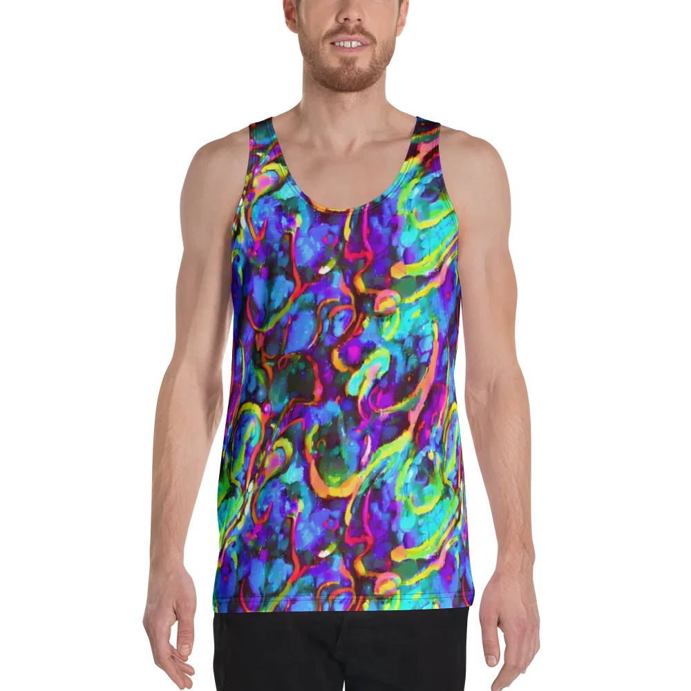 Molten Chromatics on Men's Tank Top — Front
