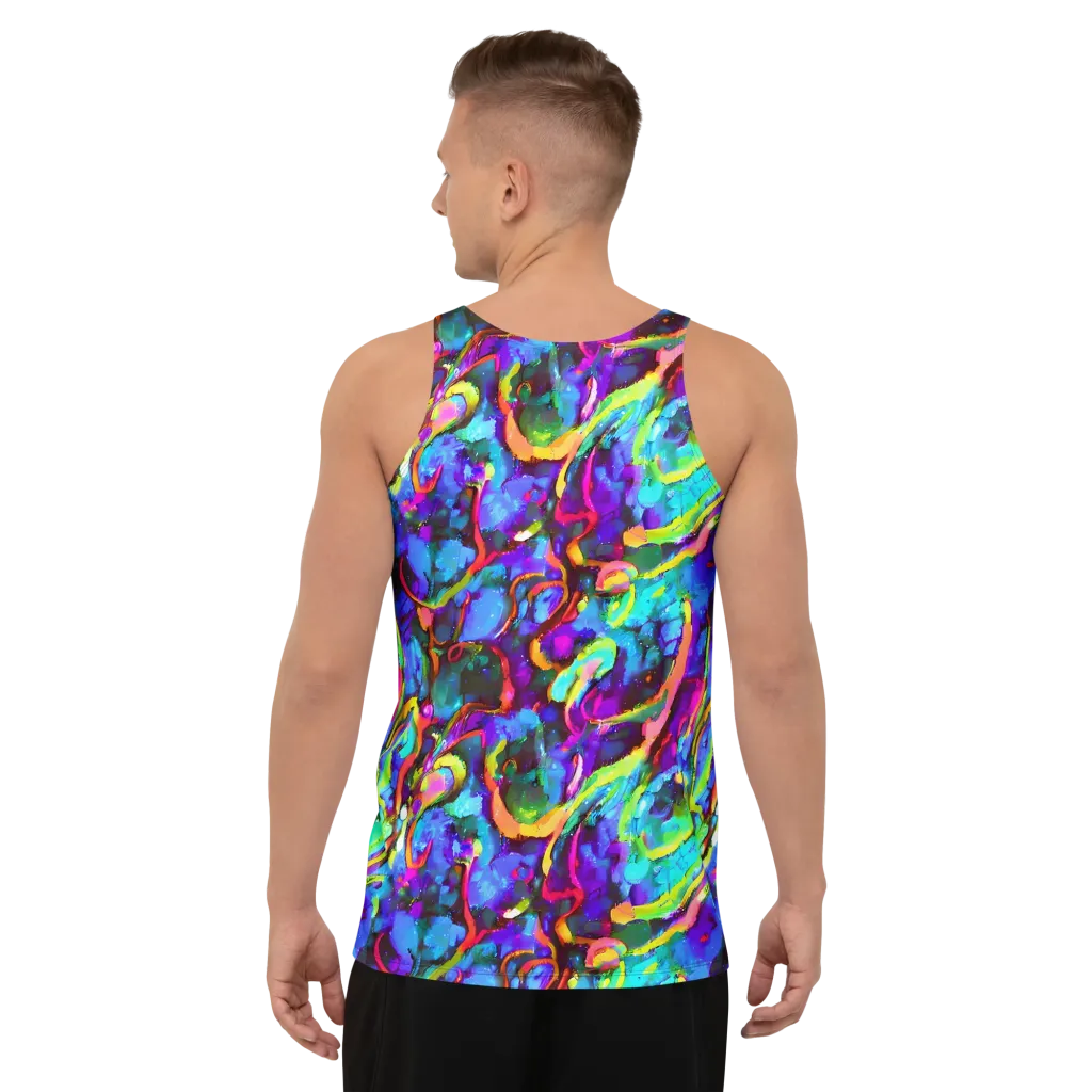 Molten Chromatics on Men's Tank Top — Back