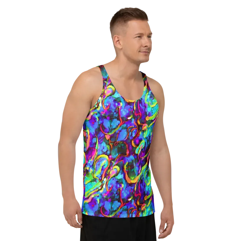 Molten Chromatics on Men's Tank Top — Right Front