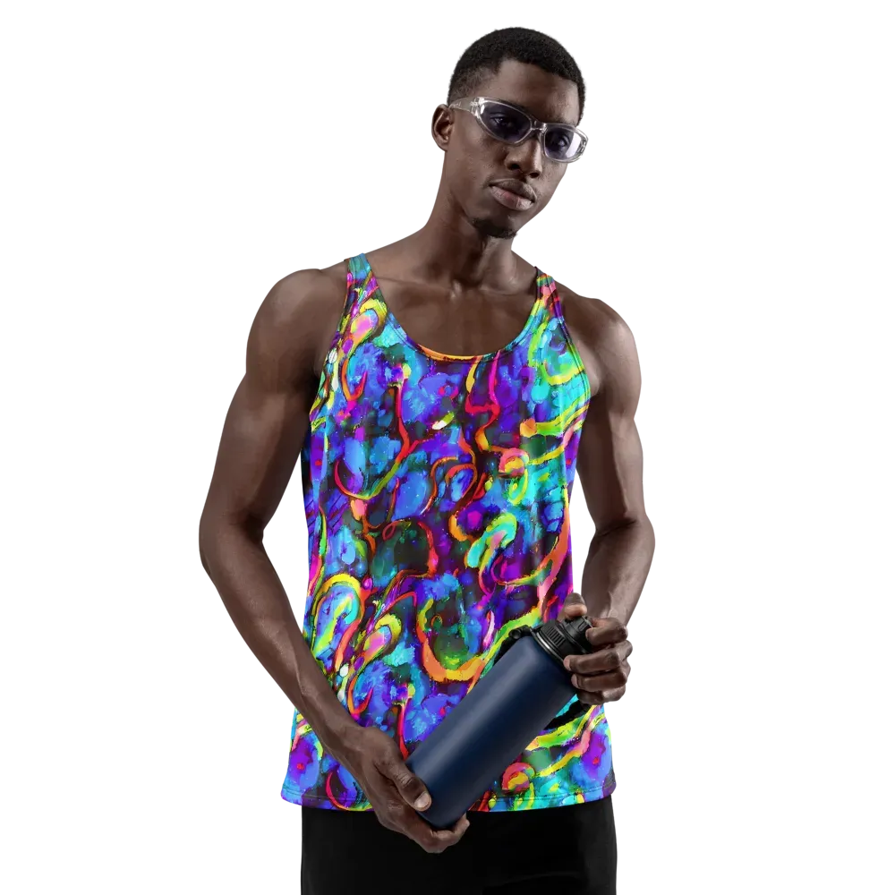Molten Chromatics on Men's Tank Top — Front