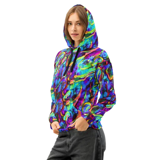 Molten Chromatics on a Cotton Hoodie