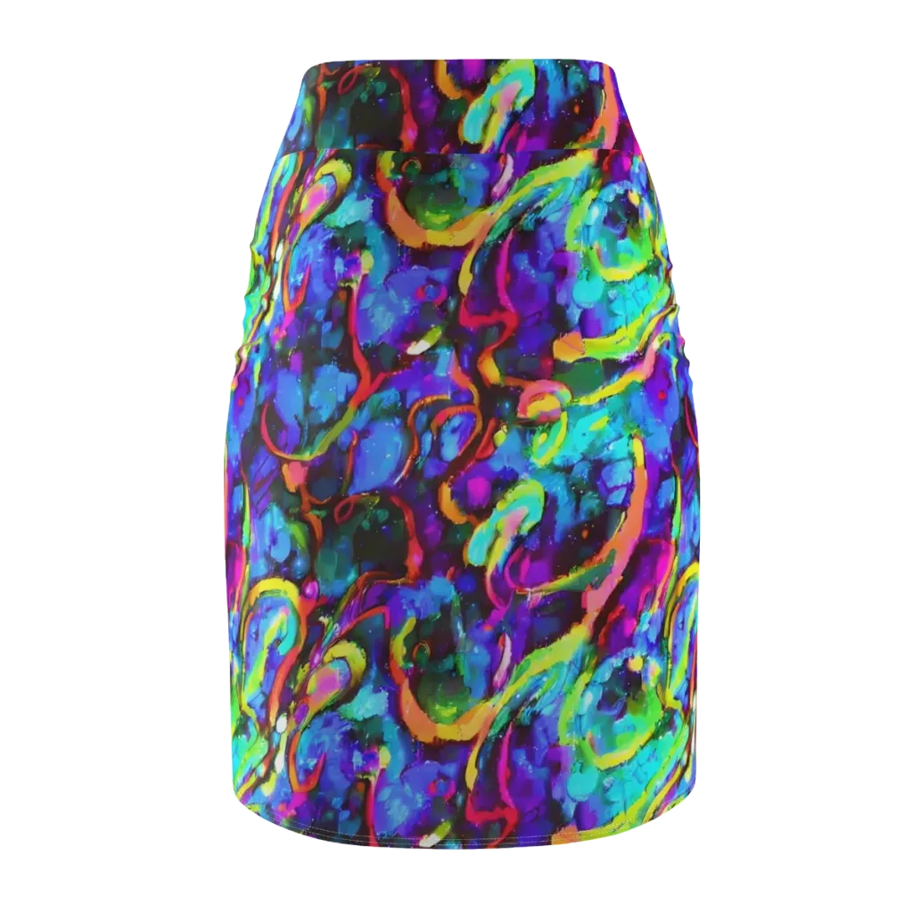 Molten Chromatics on Pencil Skirt — Back