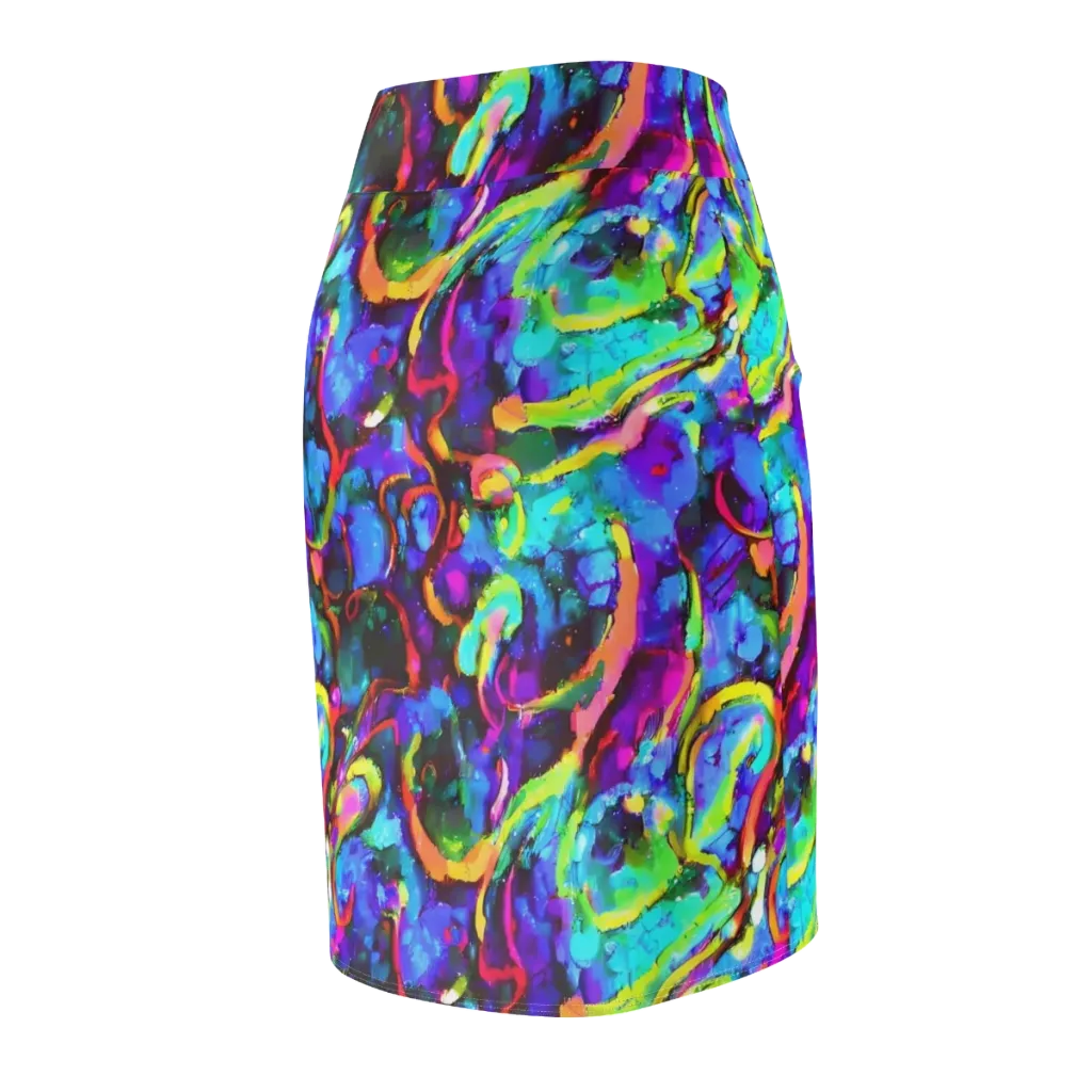 Molten Chromatics on Pencil Skirt — Back Side