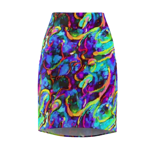 Molten Chromatics on a Pencil Skirt