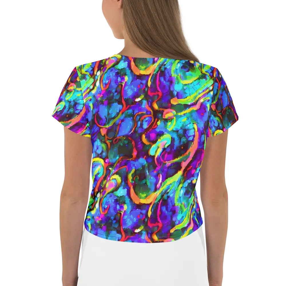 Molten Chromatics on Crop Tee — Back