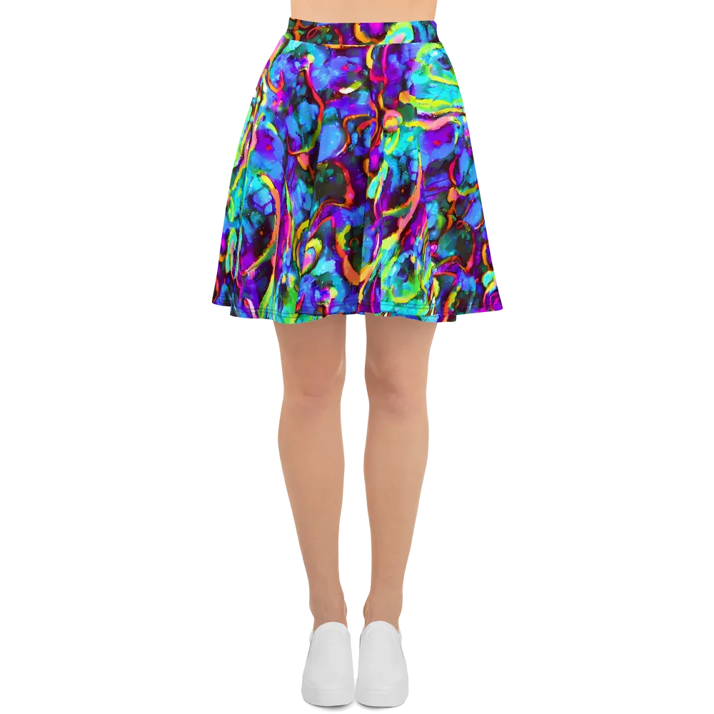 Molten Chromatics on Skater Skirt — Front