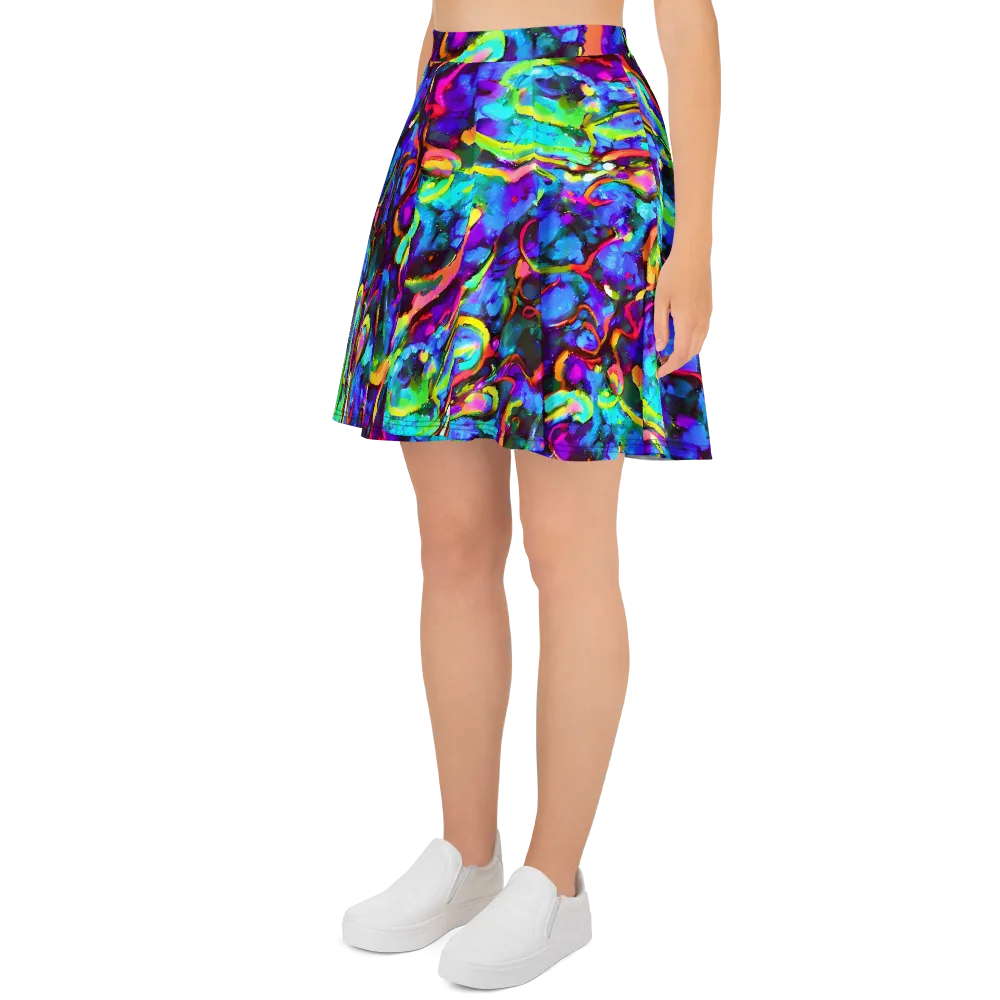 Molten Chromatics on Skater Skirt — Left