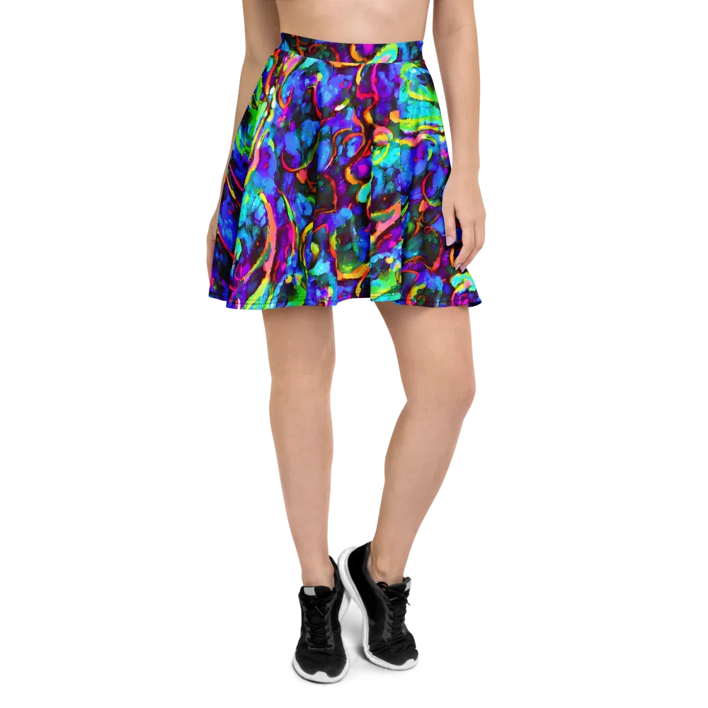 Molten Chromatics on Skater Skirt — Front