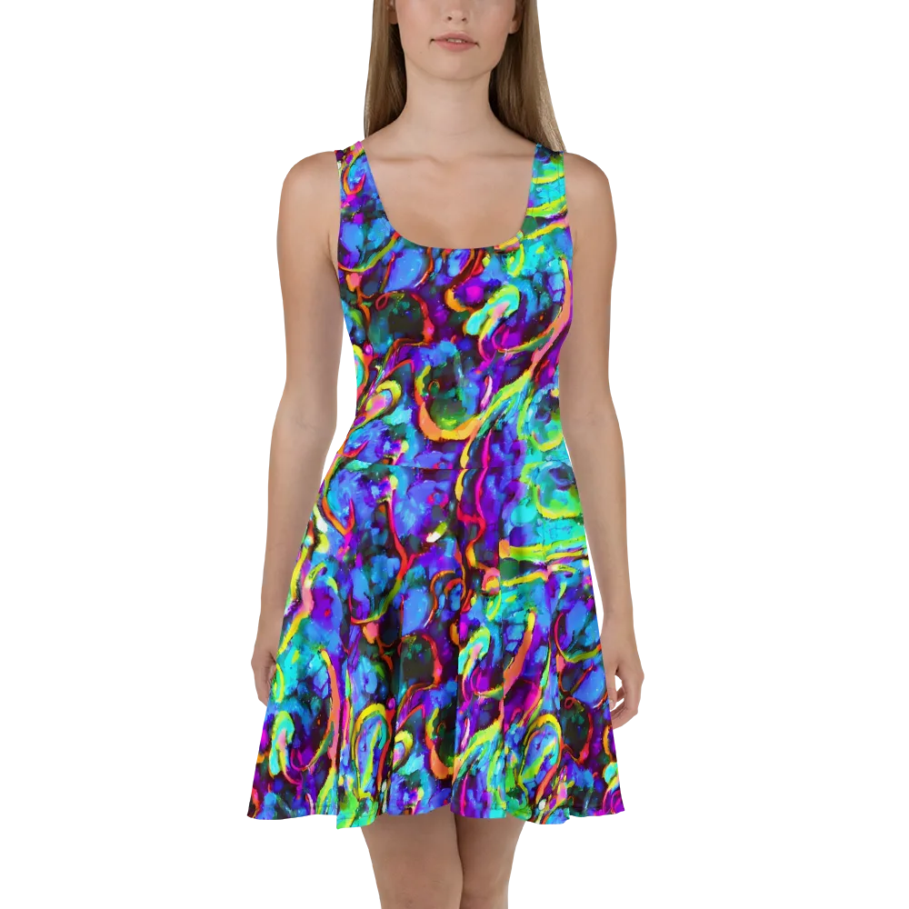 Molten Chromatics on Skater Dress — Front