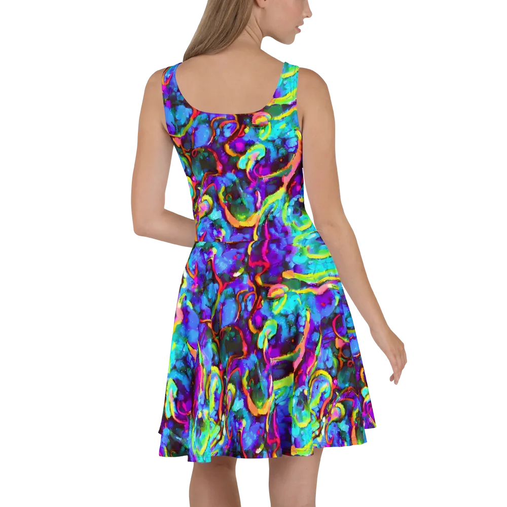 Molten Chromatics on Skater Dress — Back