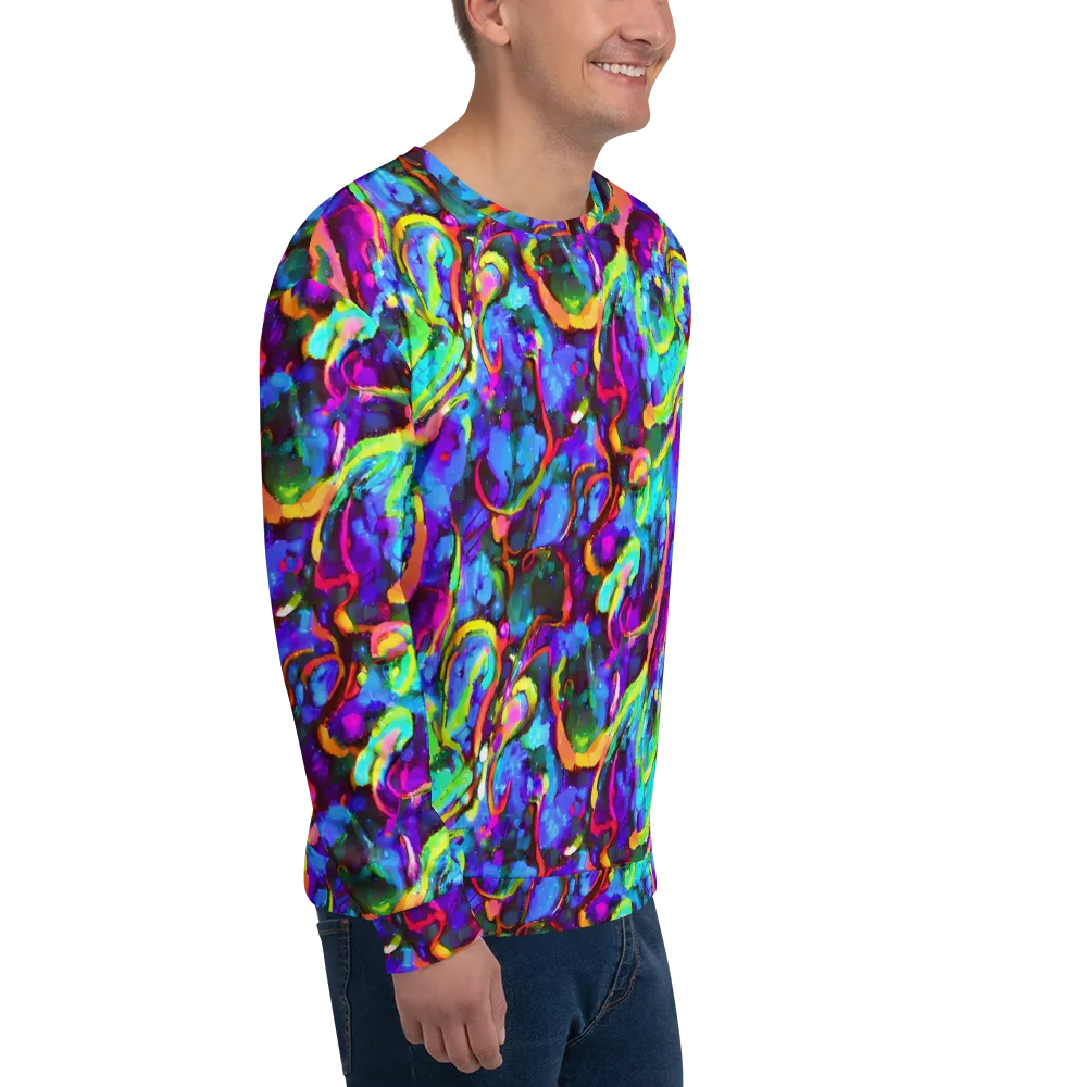 Molten Chromatics on Sweatshirt — Right Front