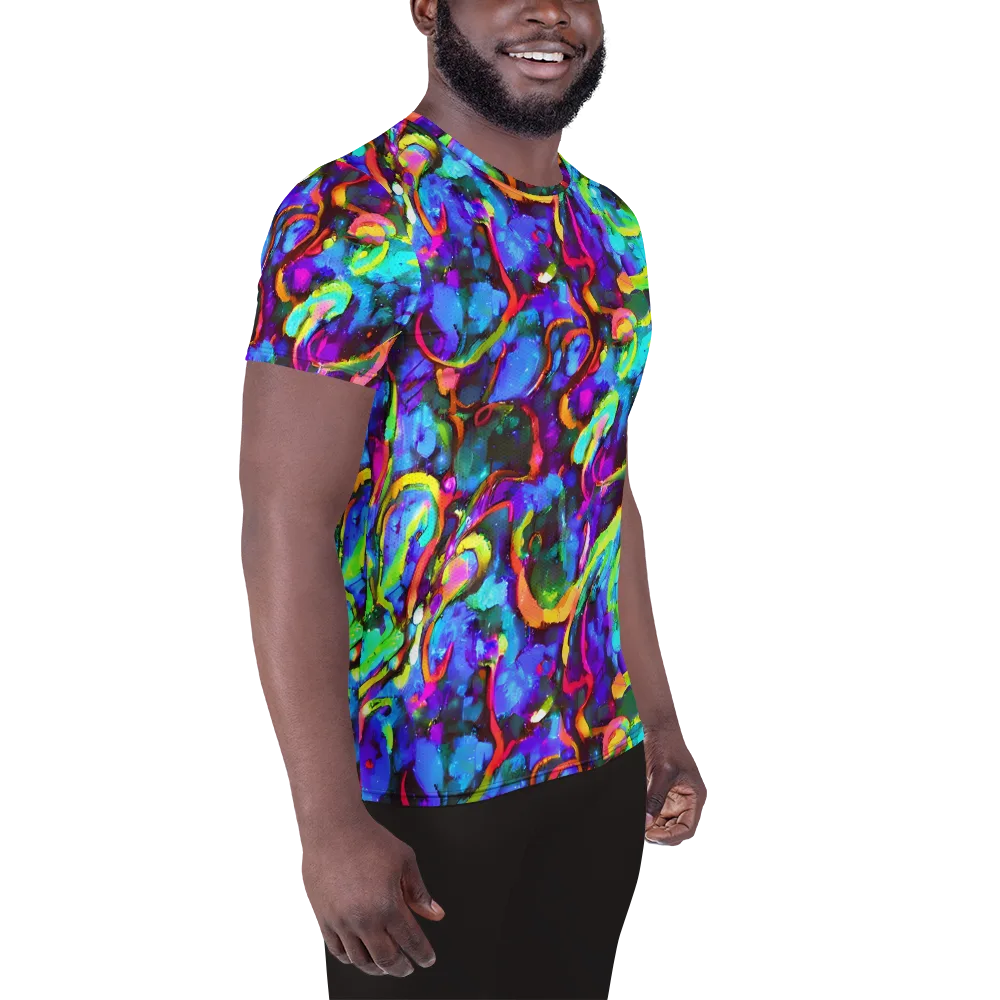 Molten Chromatics on Men's Athletic T-Shirt — Right