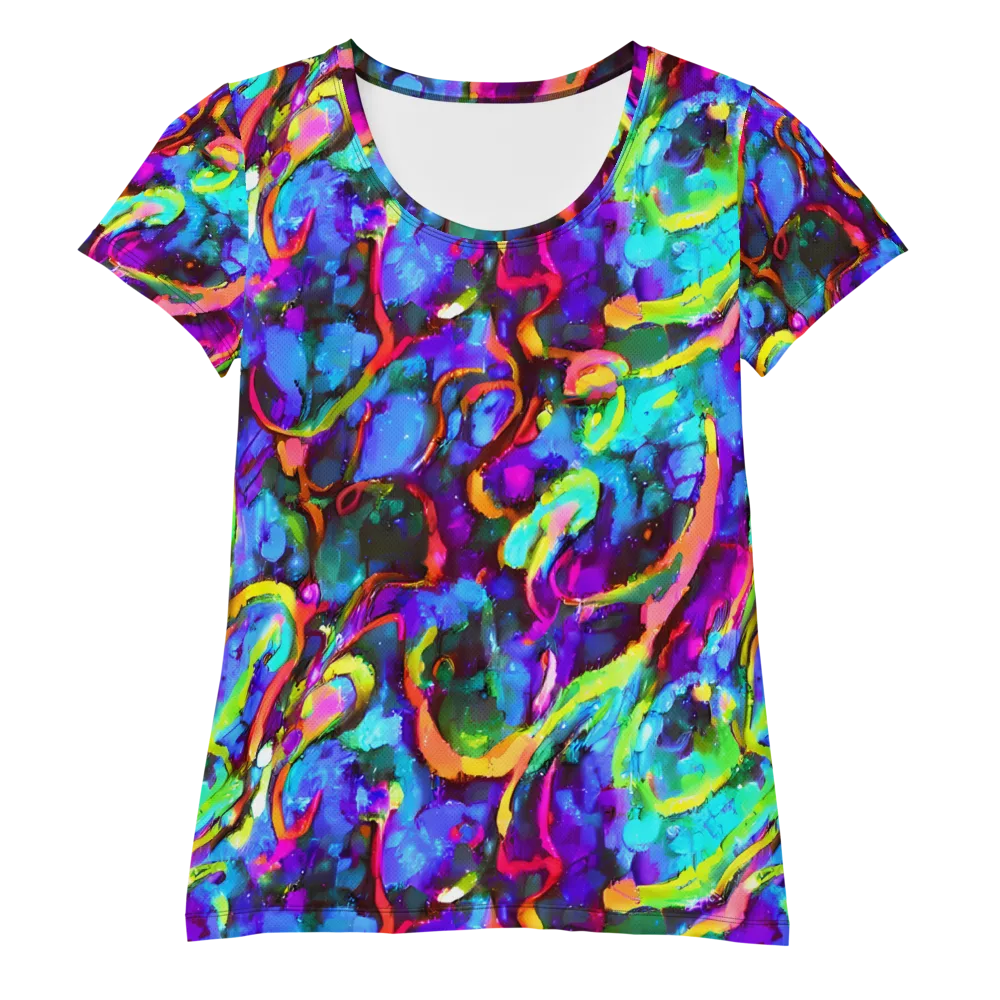 Molten Chromatics on Women's Athletic T-Shirt — Front