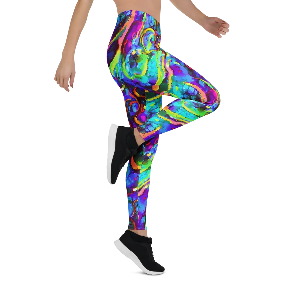 Molten Chromatics on Leggings — Right