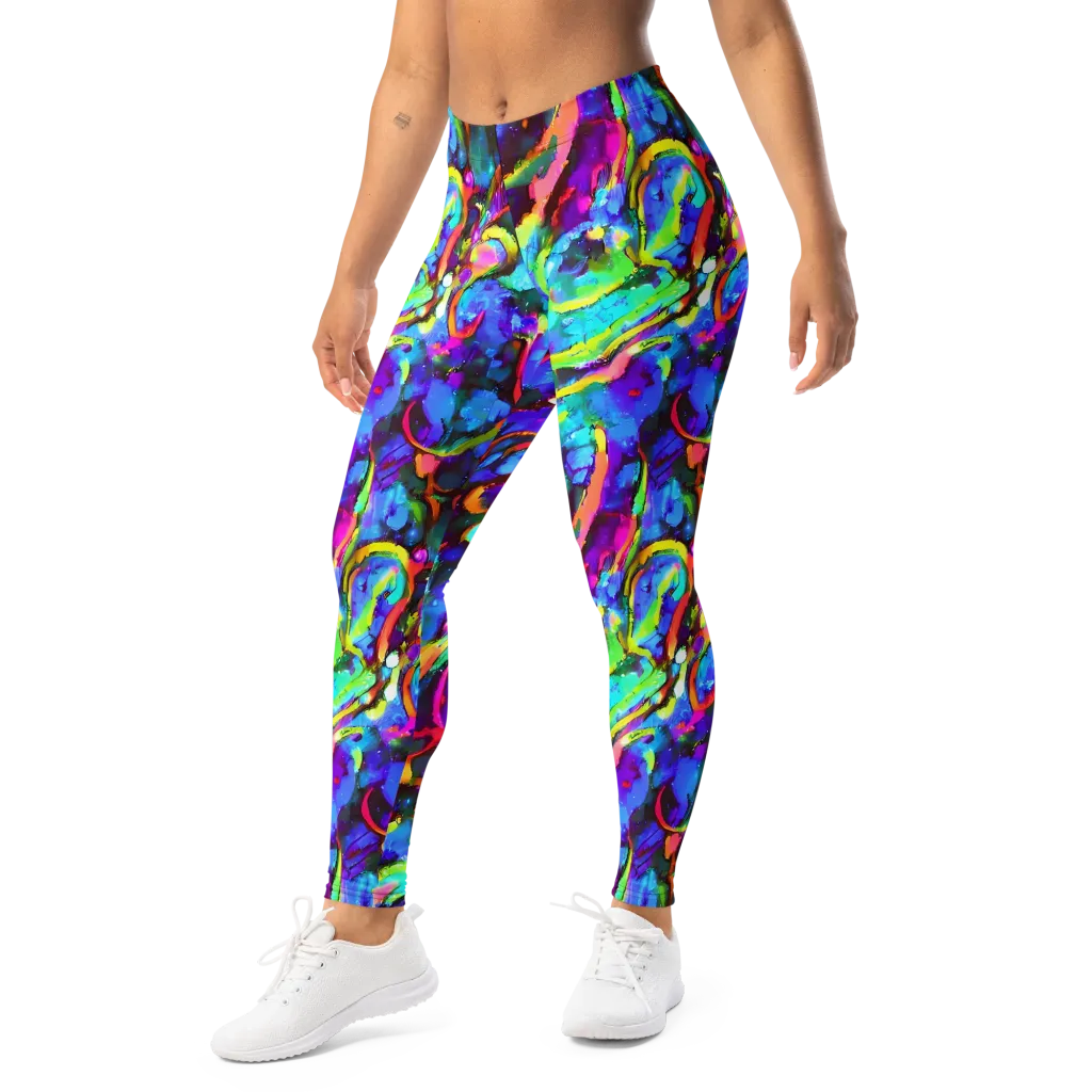 Molten Chromatics on Leggings — Left Front
