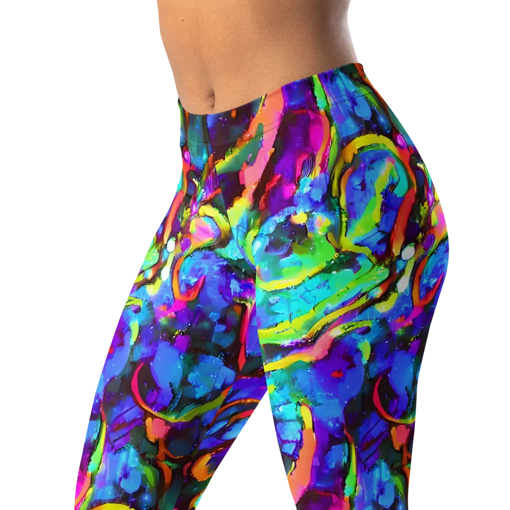 Molten Chromatics on Leggings — Left Front