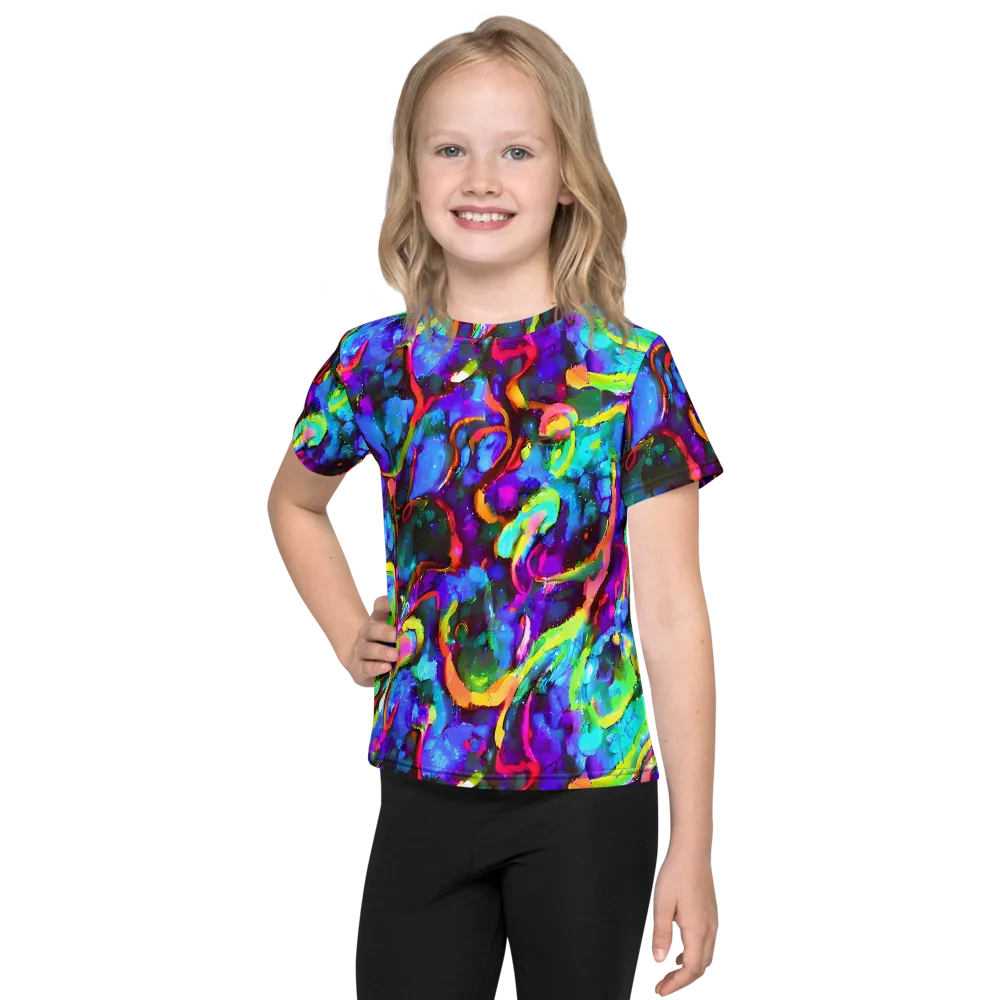 Molten Chromatics on Kids Crew Neck T-Shirt — Front