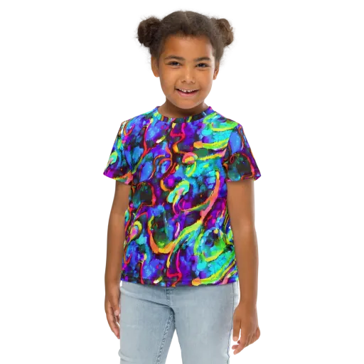 Molten Chromatics on a Kids Crew Neck T-Shirt