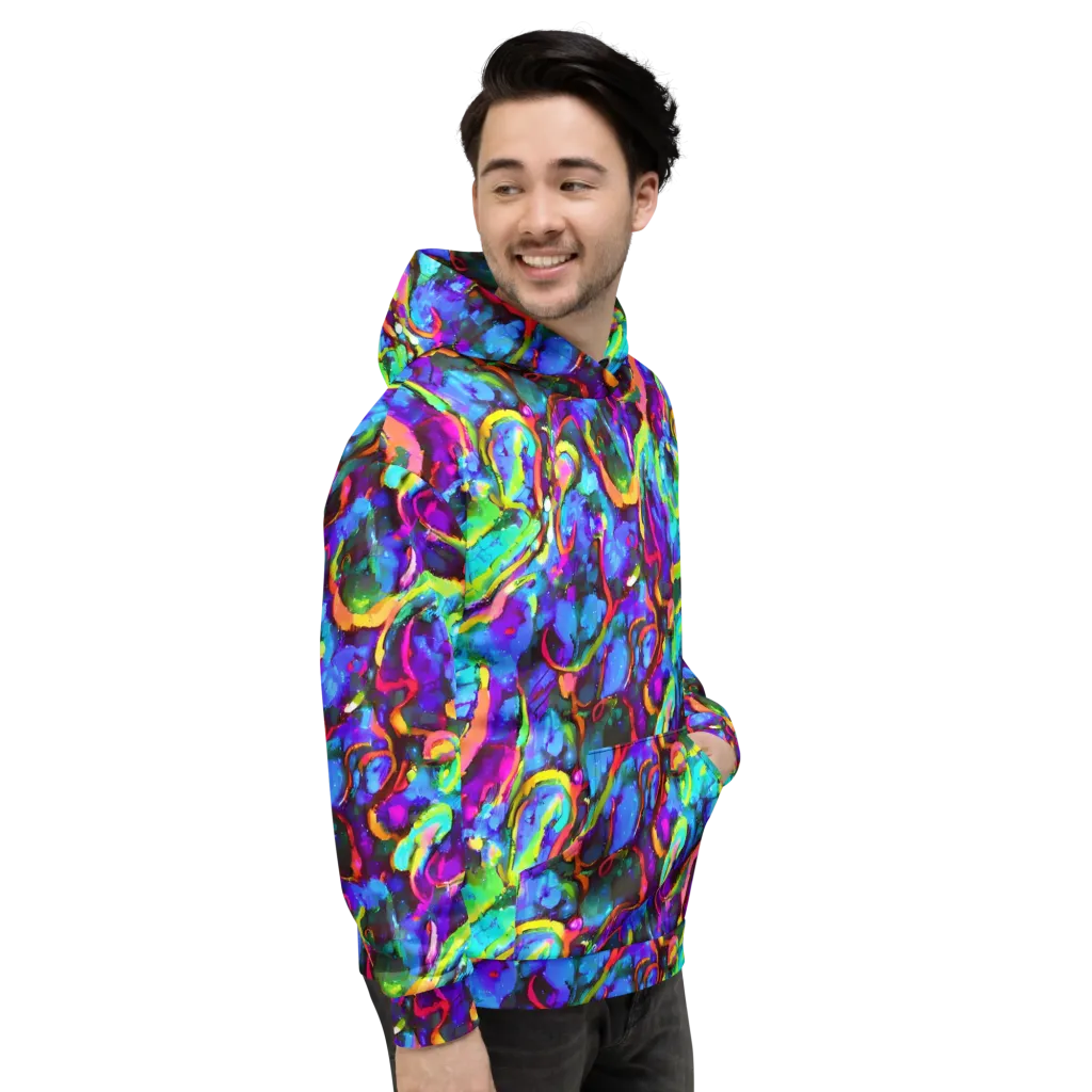 Molten Chromatics on Hoodie — Right