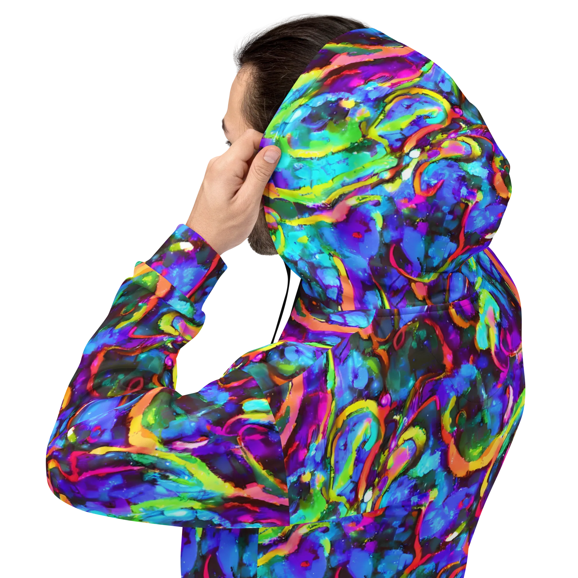 Molten Chromatics on Hoodie — Back