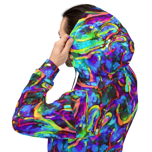 Molten Chromatics on a Hoodie