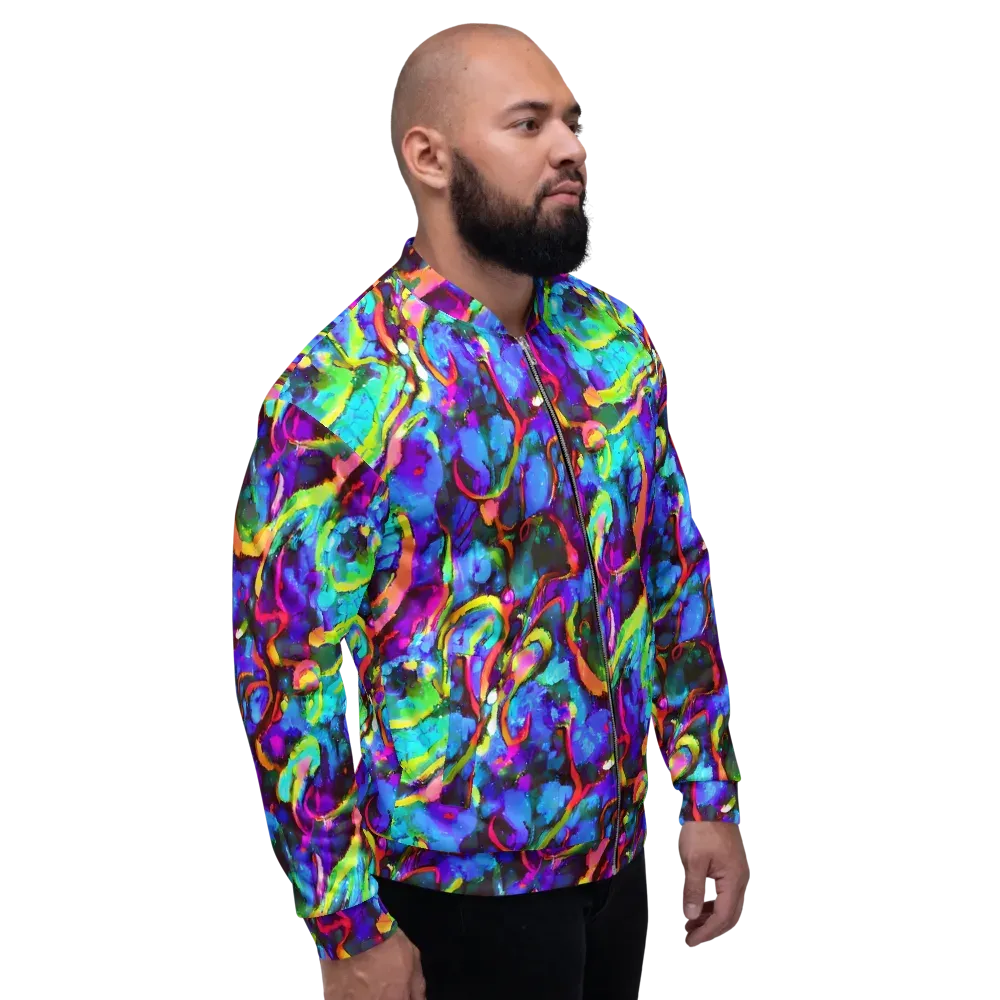 Molten Chromatics on Bomber Jacket — Right