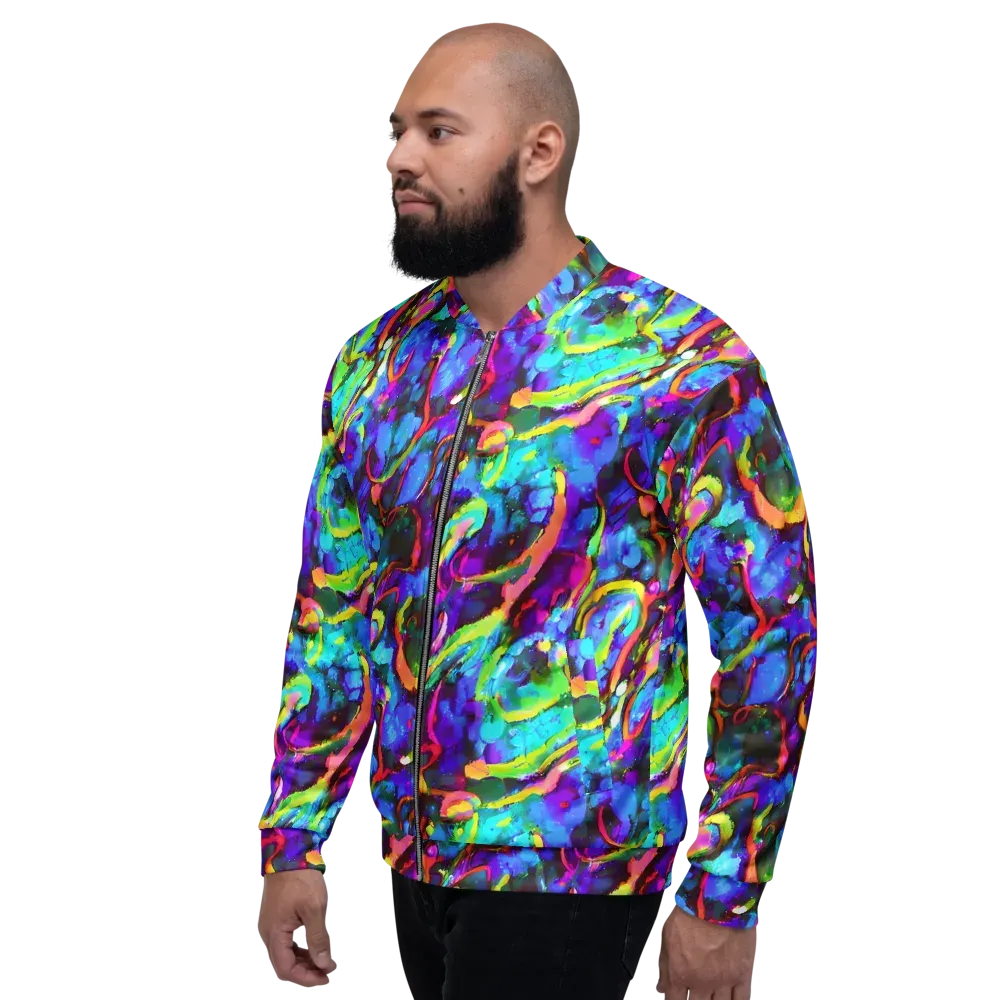Molten Chromatics on Bomber Jacket — Left