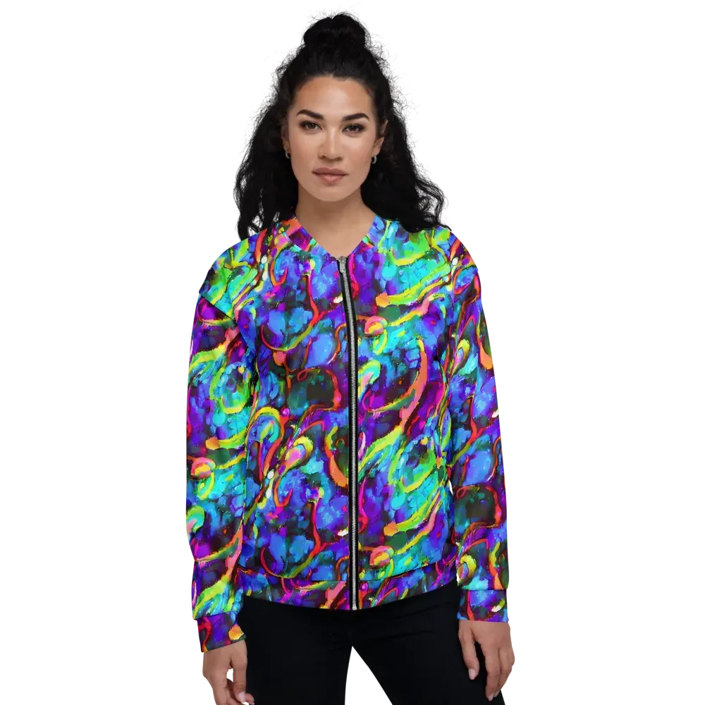 Molten Chromatics on Bomber Jacket — Front