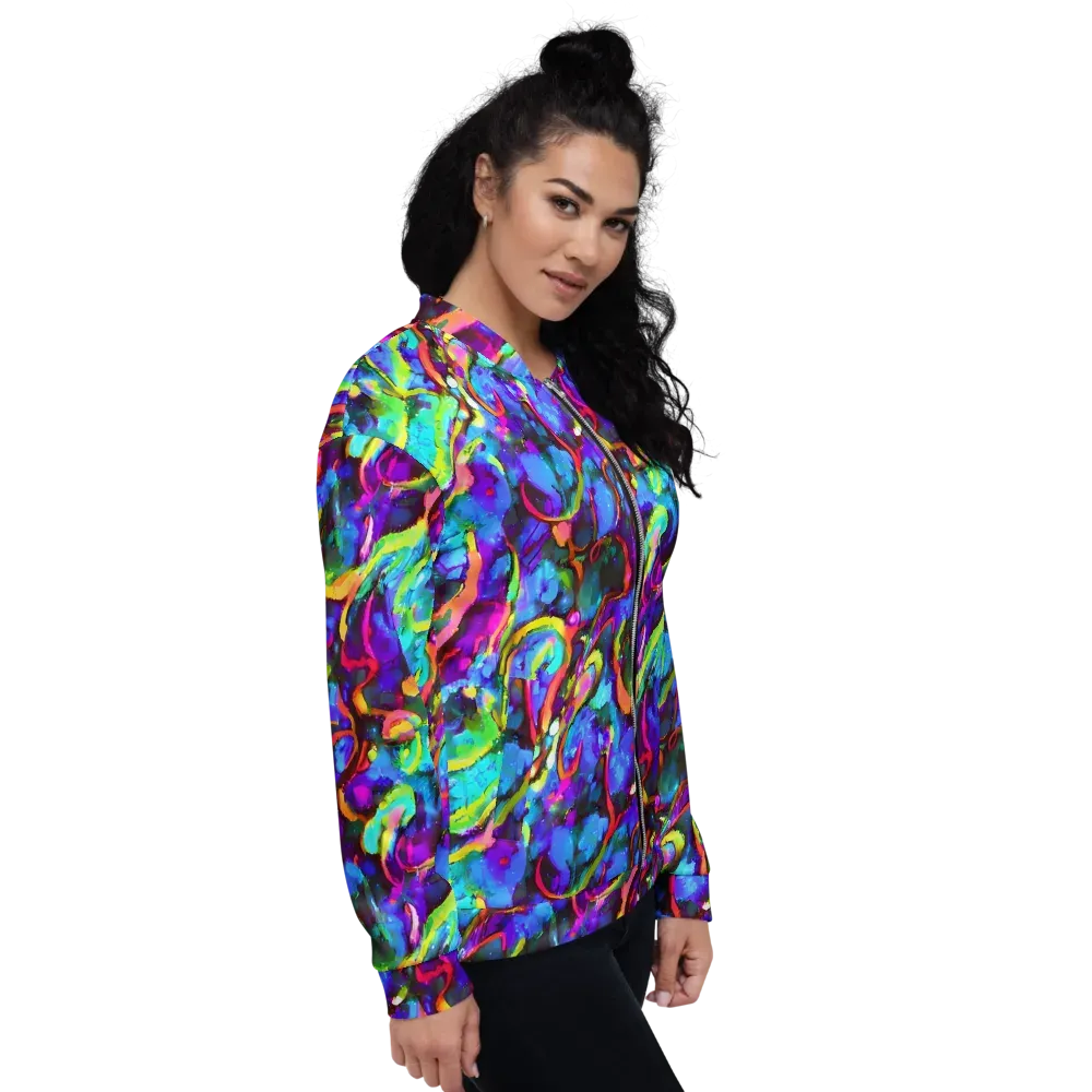 Molten Chromatics on Bomber Jacket — Right