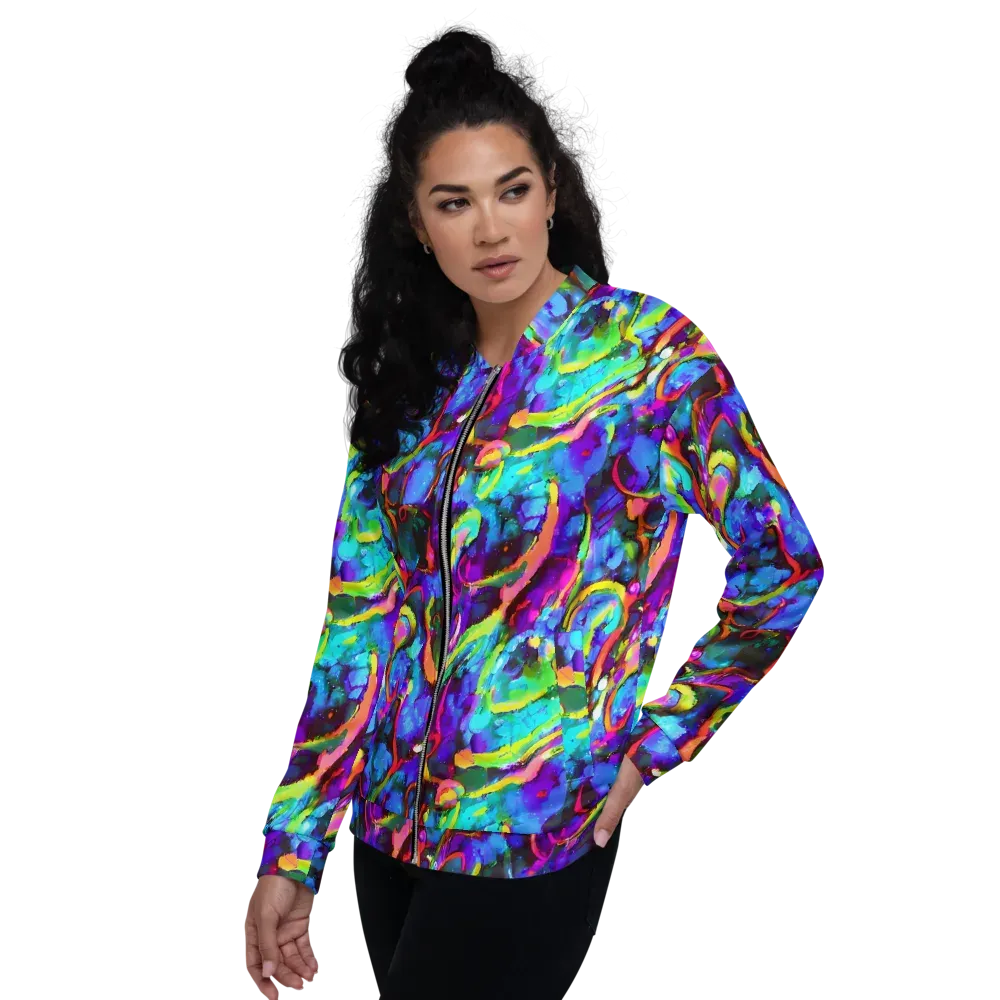 Molten Chromatics on Bomber Jacket — Left