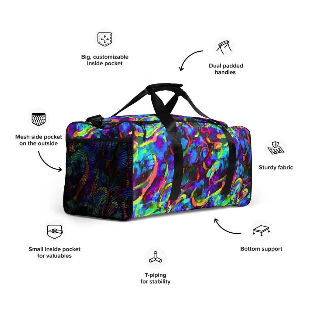 Molten Chromatics on Duffle Bag — Right Front