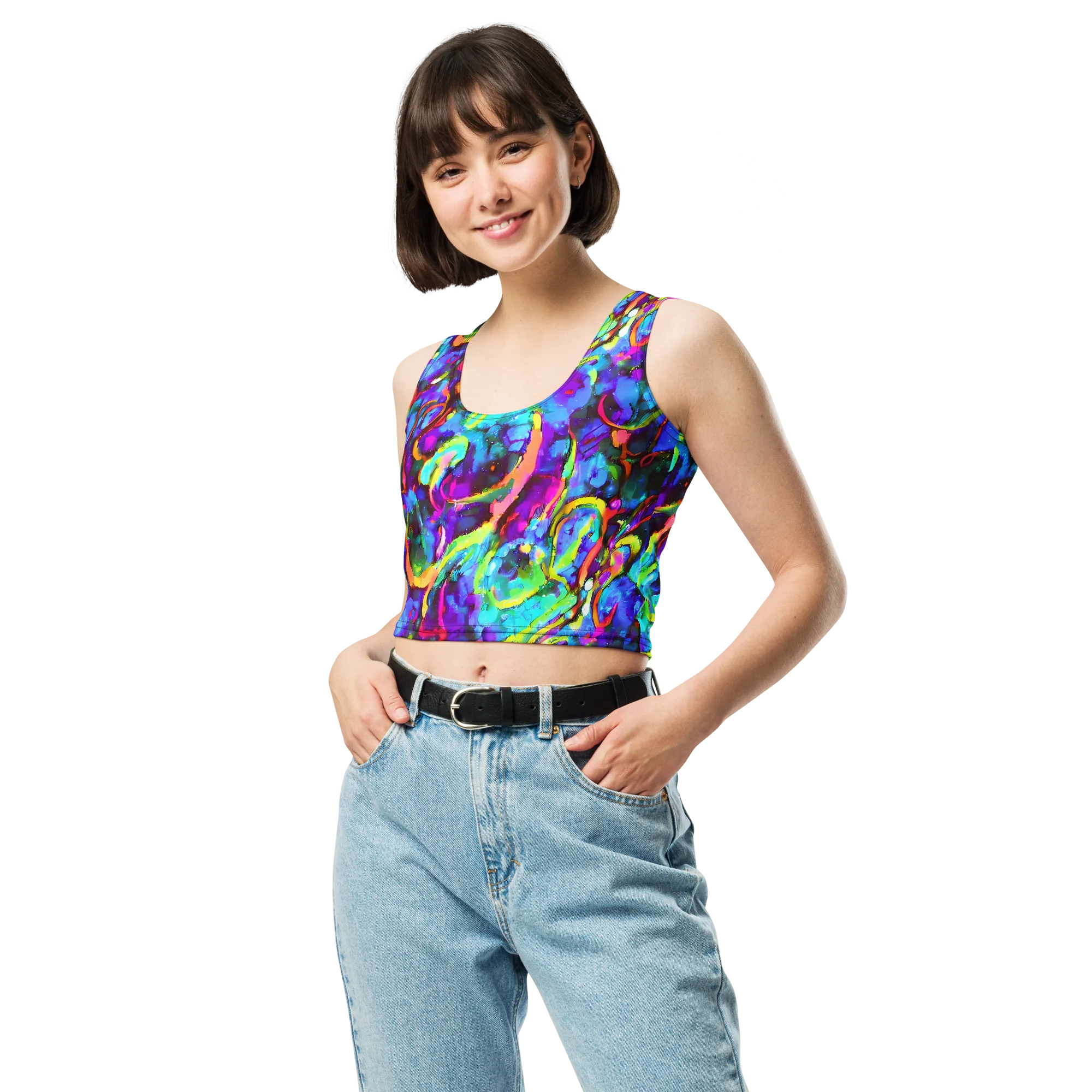 Molten Chromatics on Crop Top — Front