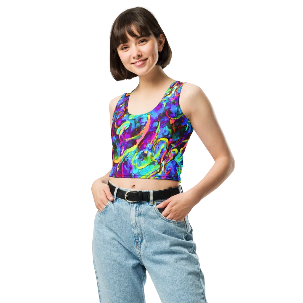 Molten Chromatics on Crop Top — Front