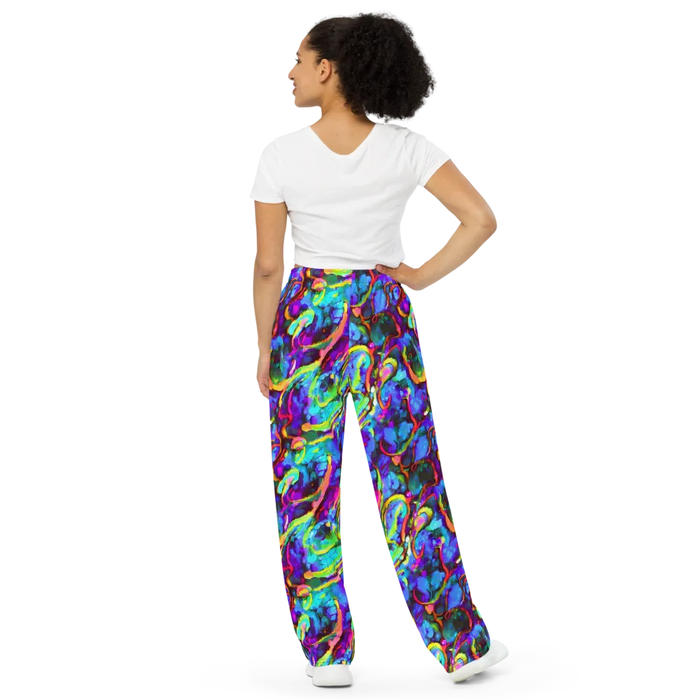 Molten Chromatics on Wide-Leg Pants — Back