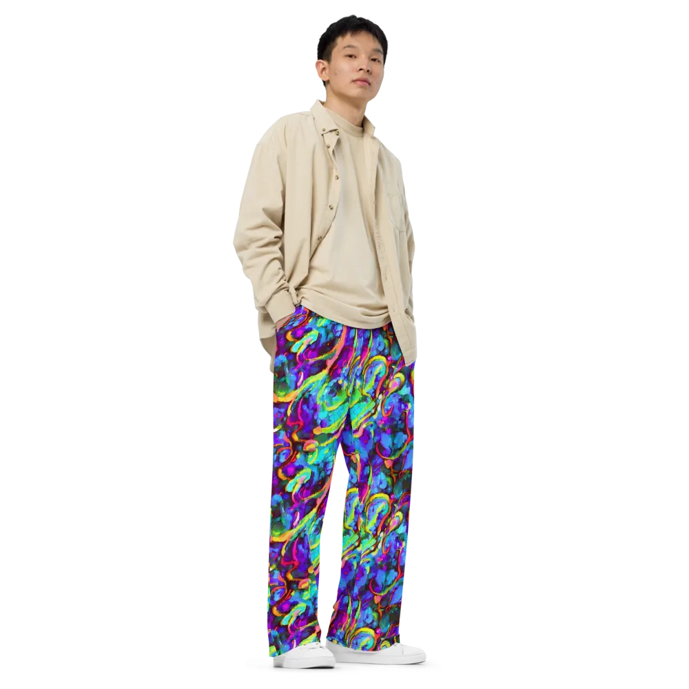 Molten Chromatics on Wide-Leg Pants — Right Front