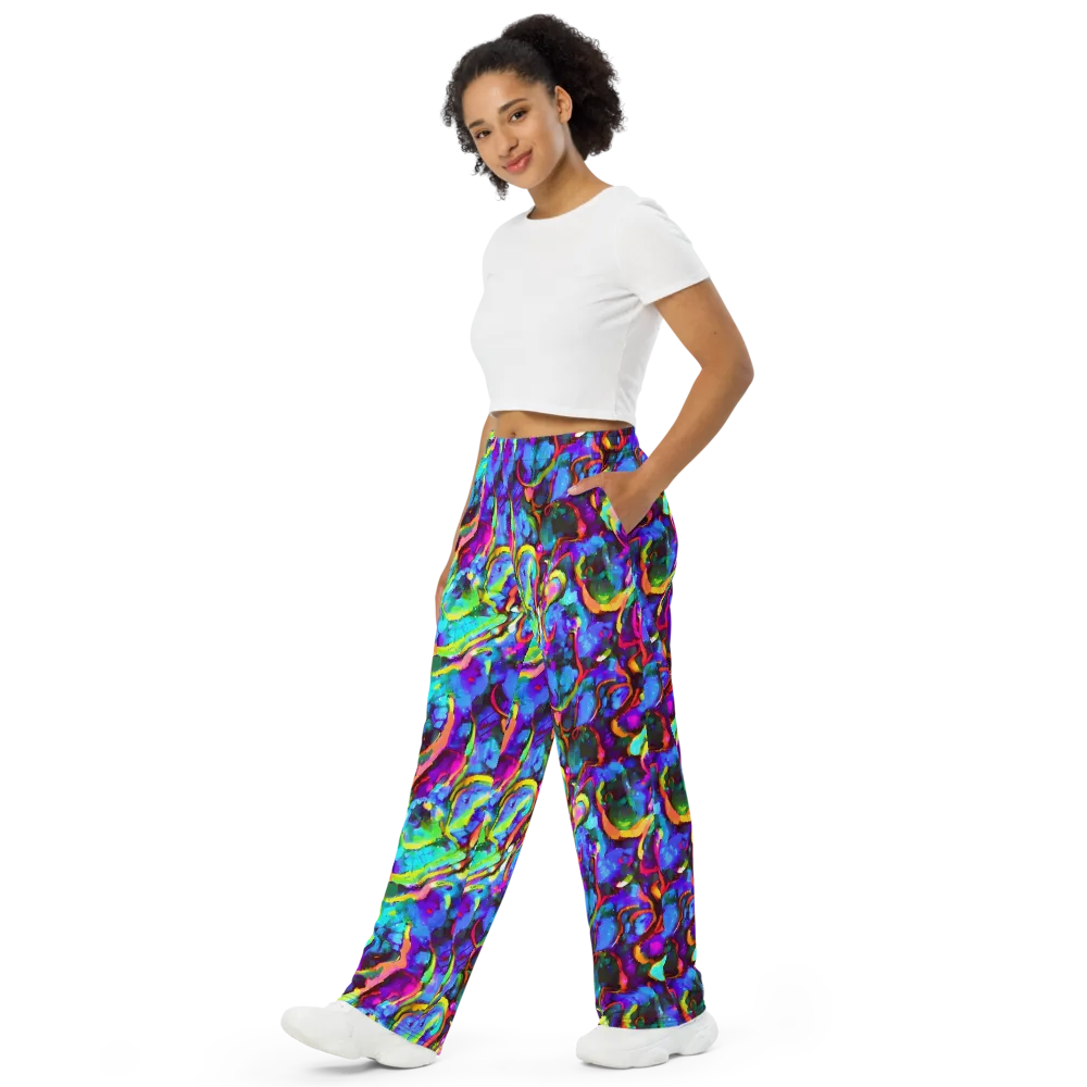 Molten Chromatics on Wide-Leg Pants — Left Front