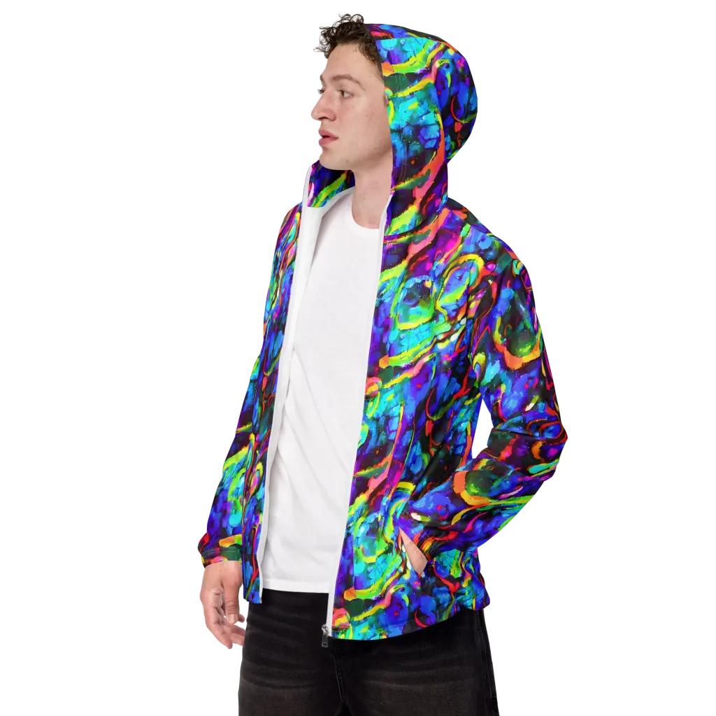 Molten Chromatics on Men's Windbreaker — Left Front
