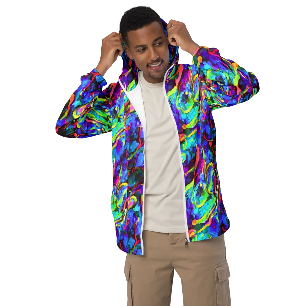 Molten Chromatics on Men's Windbreaker — Front