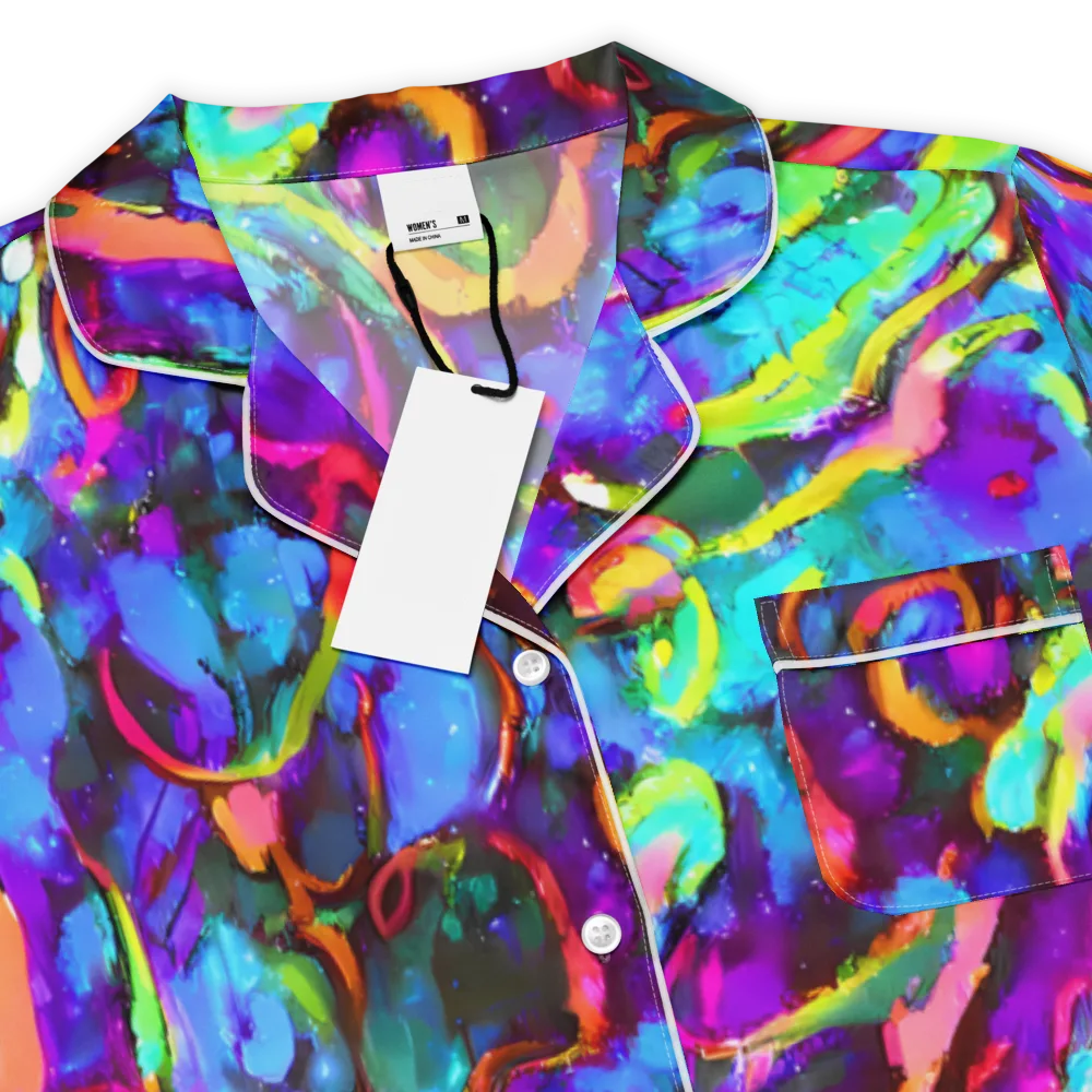 Molten Chromatics on Women's Short Sleeve Pajama Top — Product details
