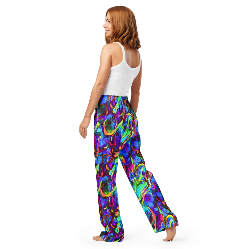 Molten Chromatics on Women's Pajama Pants — Back
