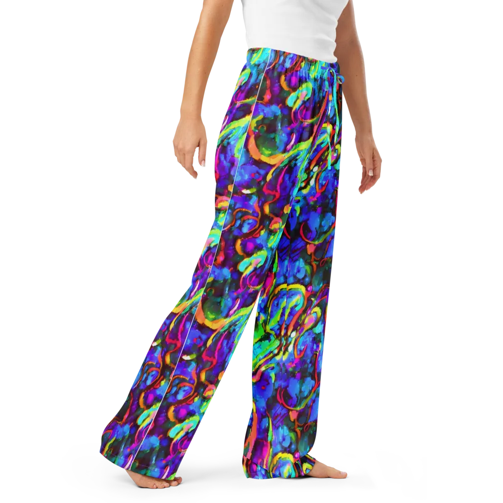 Molten Chromatics on Women's Pajama Pants — Right Front
