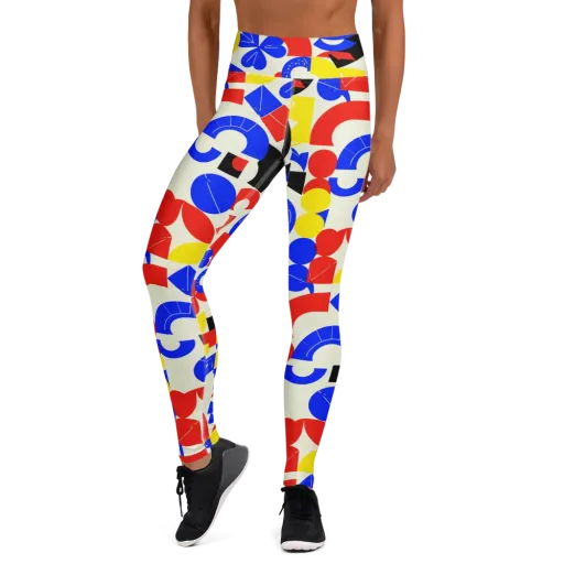 Primary Parade on a Yoga Leggings