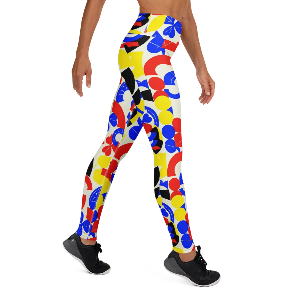 Primary Parade on Yoga Leggings — Right